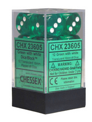 TRANSLUCENT 12D6 GREEN/WHITE 16MM